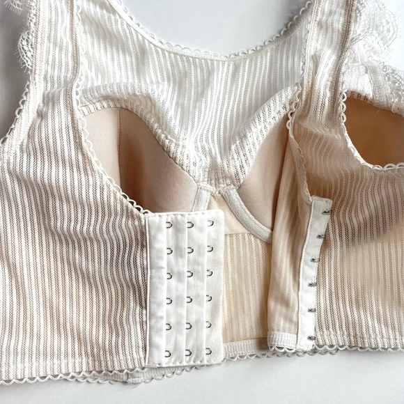 Victoria’s Secret Dream Angels Lined Stretch Lace Demi Bustier Camisole Bra 34C - Picture 14 of 15